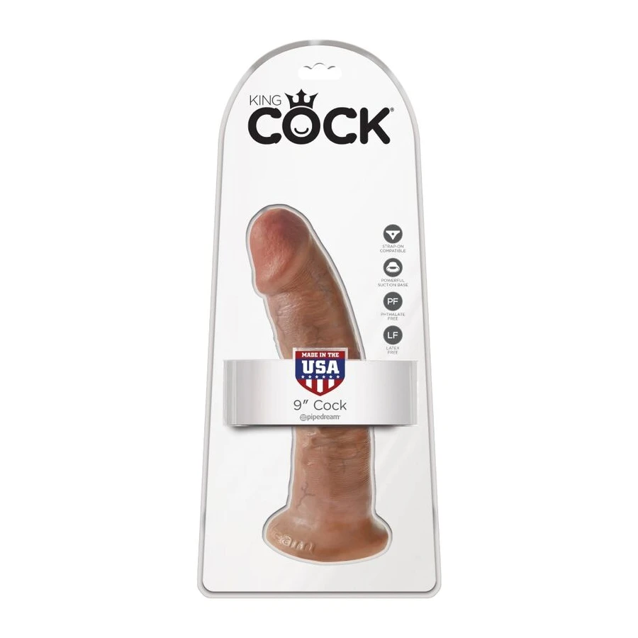 KING COCK - REALISTISCHER PENIS 21.7 CM KARAMELL